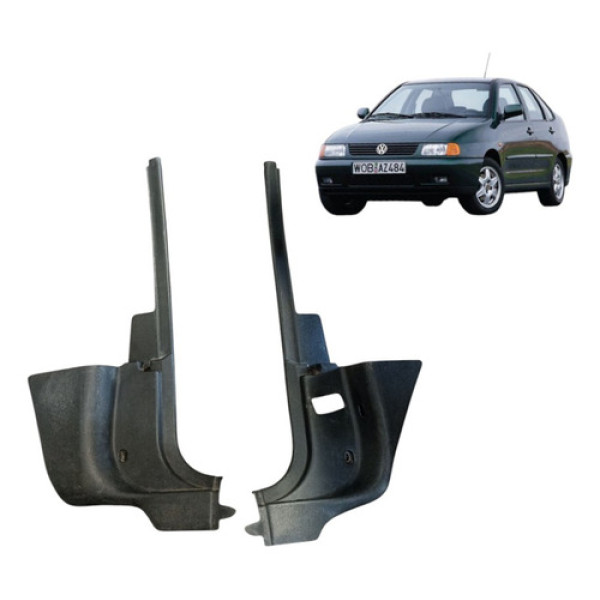 Acabamento Soleira Dianteira Polo Classic 1997/2000 Par Preto