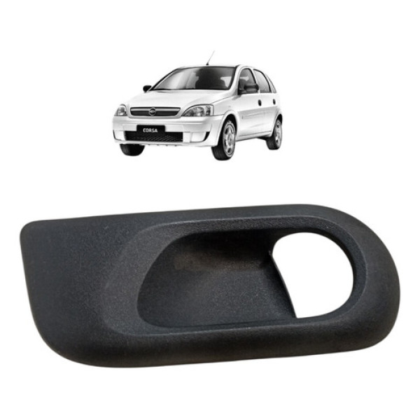 Moldura Maçaneta Interna Tras Esquerd Corsa Maxx 2002 A 2012 Traseira