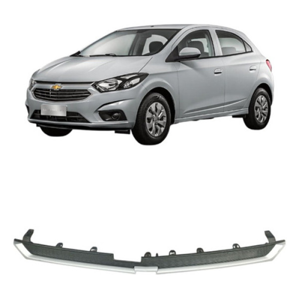 Grade Superior Parachoque Dianteiro Onix Prisma 2017 A 2018 Fosco