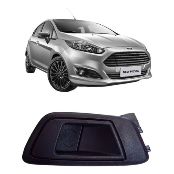 Maçaneta Int Traseir Esquerd Ford New Fiesta Ae83a22601c Preto Traseira