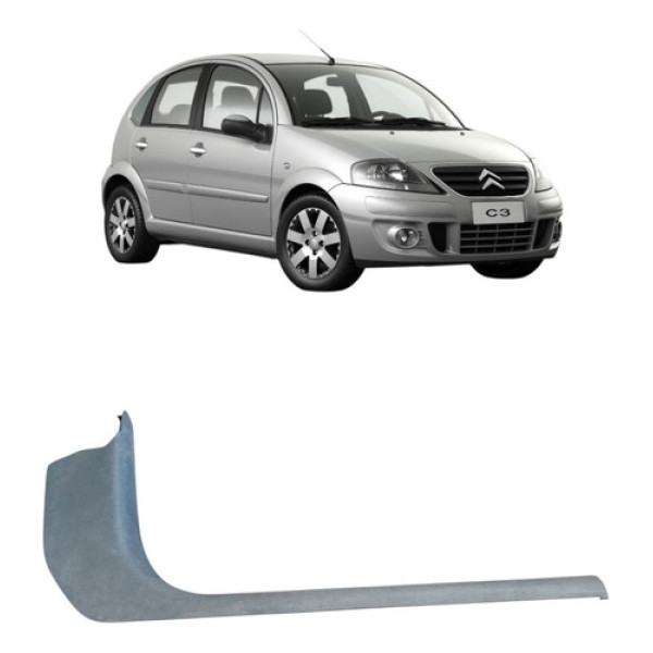 Soleira Porta Traseir Direit Citroen C3 05/2012 9648894477 Cinza