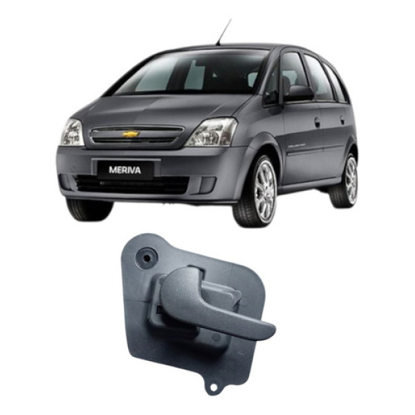Maçaneta Intern Traseiro Esquerd Gm Meriva 2003 A 2012 Grafite Traseira