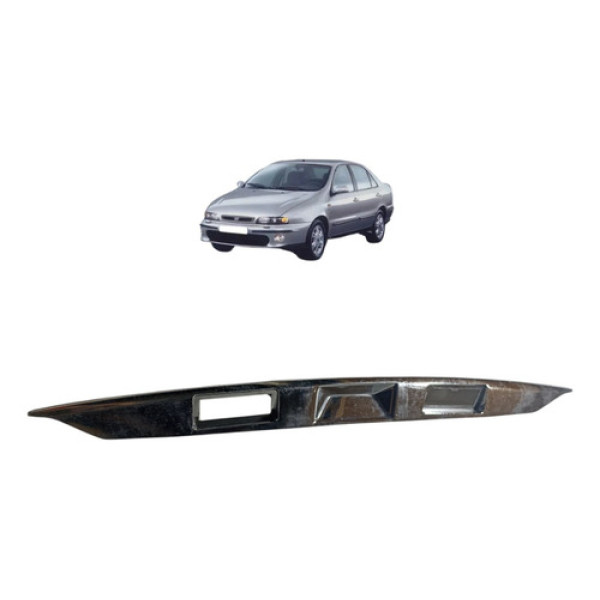 Moldura Friso Placa Cromada Fiat Marea 46815322 Cromado