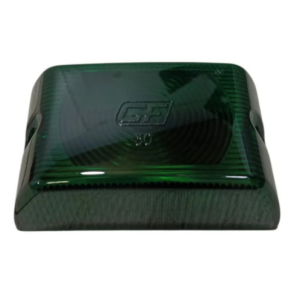 Lente Lanterna Lateral Retangular Carreta Furgao Gf0030 Verde