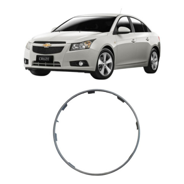 Aro Grade Alto Falante Porta Direit Esquerd Gm Cruze 12/2016 Prata