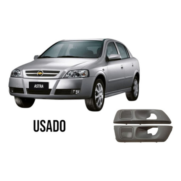 Moldura Maçaneta Interna Traseira Gm Astra 99/2011 Orign Par Cinza-escuro