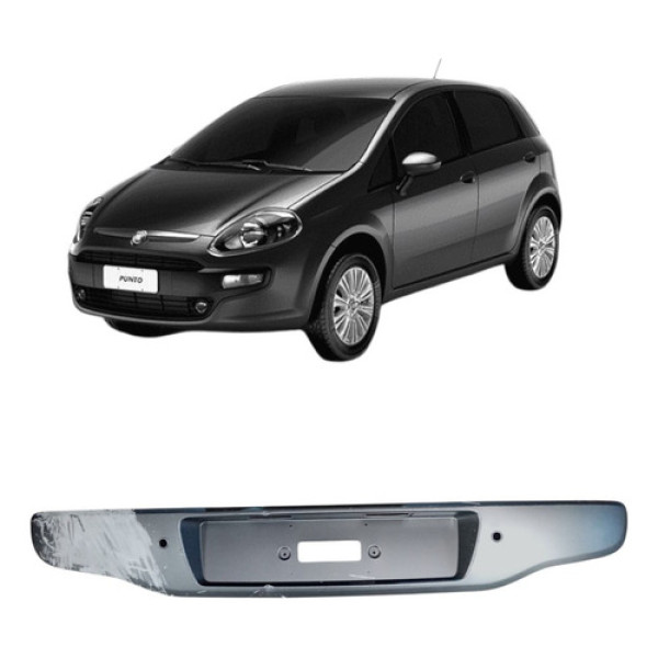 Moldura Traseir Placa Pchoq Fiat Punto 2013/16 100190106 Prateado