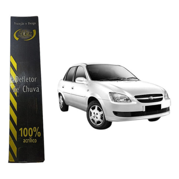 Calha De Chuva Gm Celta 00/16 Prisma 06/2012 Ecoflex  - Fumê