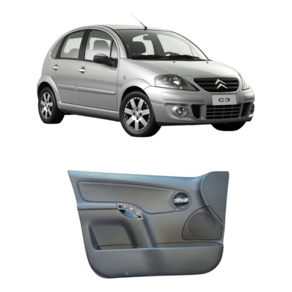 Forro Porta Dianteiro Esquerdo Citroen C3 2003/ 9648935477