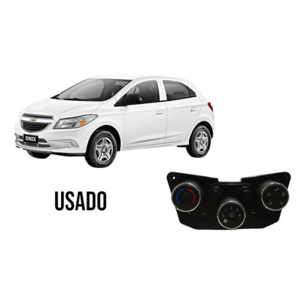Comando Controle Ar Cromado Gm Onix Prisma Novo 2013/2015