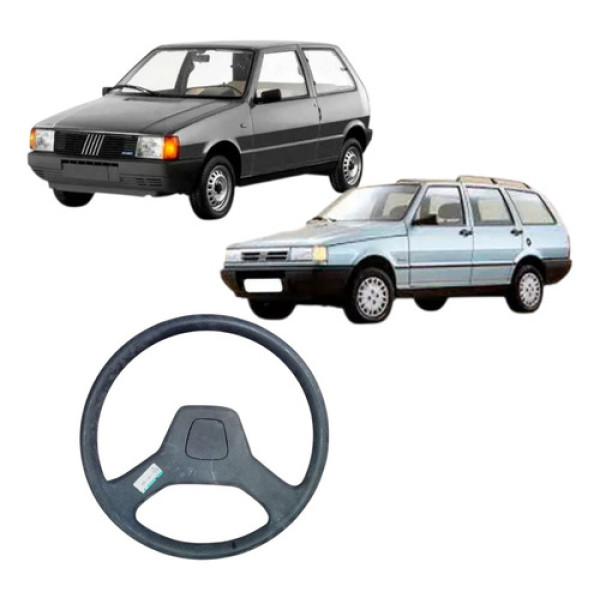 Volante Original Fiat Fiorino Uno Elba 1984/1990 Cinza-escuro