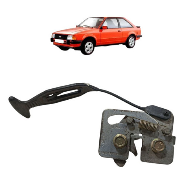 Fechadura Trava Banco Traseiro Escort 1983/1992 Esquerd Orig Prata