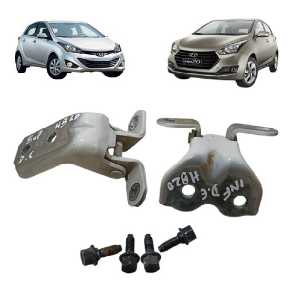 Dobradiça Porta Diant Esquerd Hb20 2012/2019 Inf Sup Par