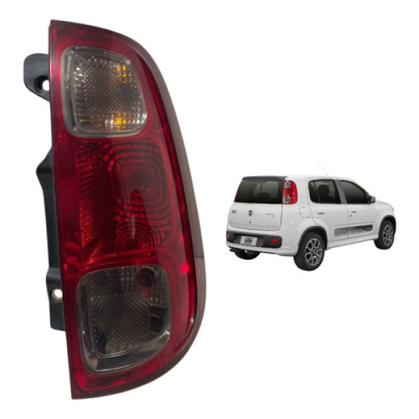 Lanterna Traseira Direit Uno Vivace 2010 A 2014 5202788 Fume Direito/passageiro Vermelho/fumê