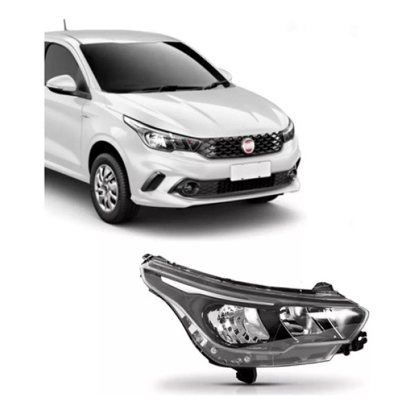 Farol Direito Fiat Cronos 2018/... Original Fiat  Direito