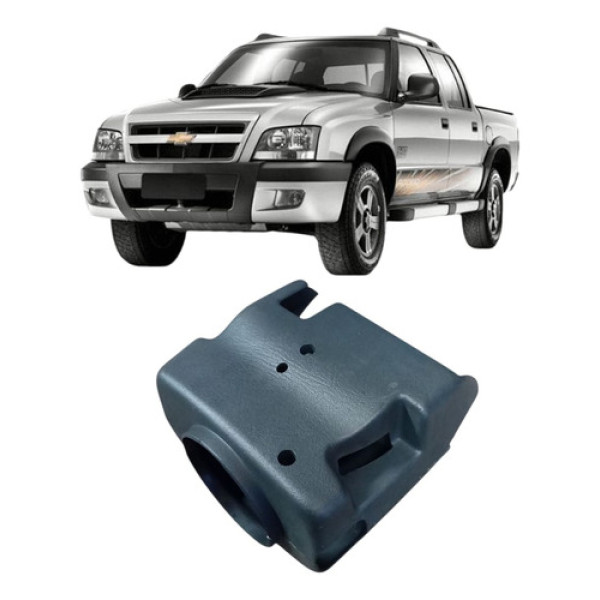 Capa Moldura Chave Seta Completa S10 Blzer 2005/ 26038796/7 Cinza-escuro