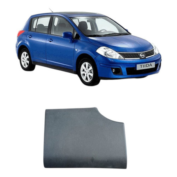 Moldura Painel Esquerd Nissan Tiida 2008/ 68421el00a - Cinza-escuro