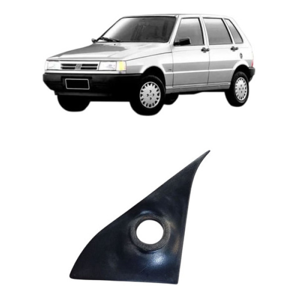 Moldura Retrovisor Int Direit Fiat Uno 1991/00 59623760 Cinza-escuro