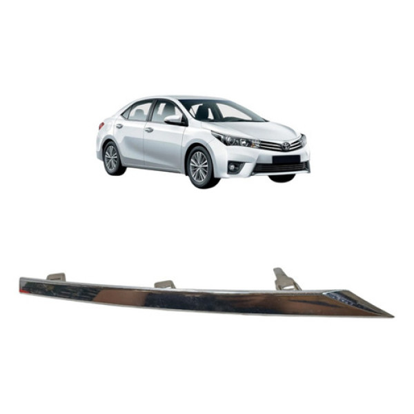 Friso Grade Diant Direit Corolla 2015/2017 Cromado Cromado