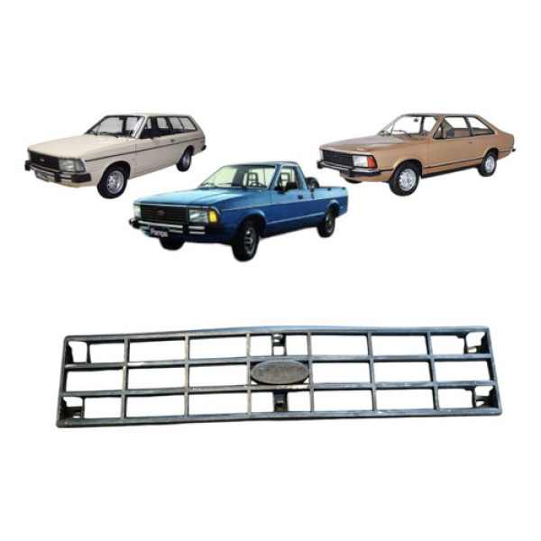 Grade Diant Pampa 4x4 Corcel Belina Até 1984 Original Preta
