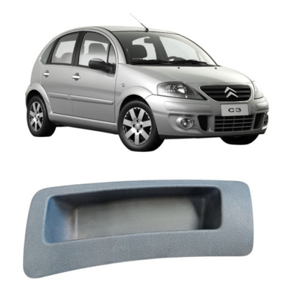 Porta Painel Citroen C3 2006 A 2012 Cinza