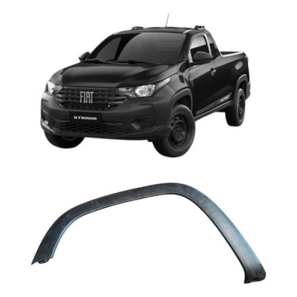 Moldura Paralama Diant Fiat Strada 100253145 Preto