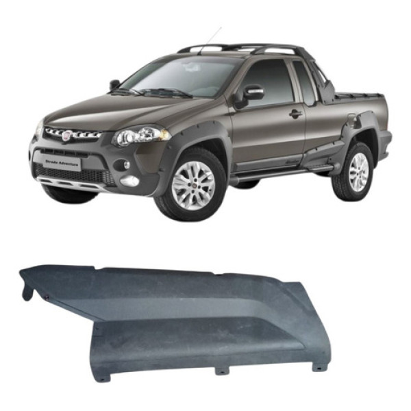 Moldura Lateral Traseir Diret Fiat Strada Adventure 2008/ Cinza