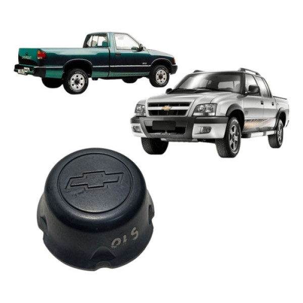 Calota Central Roda Ferro S10 Blazer 1997 A 2011 93246130 Preto
