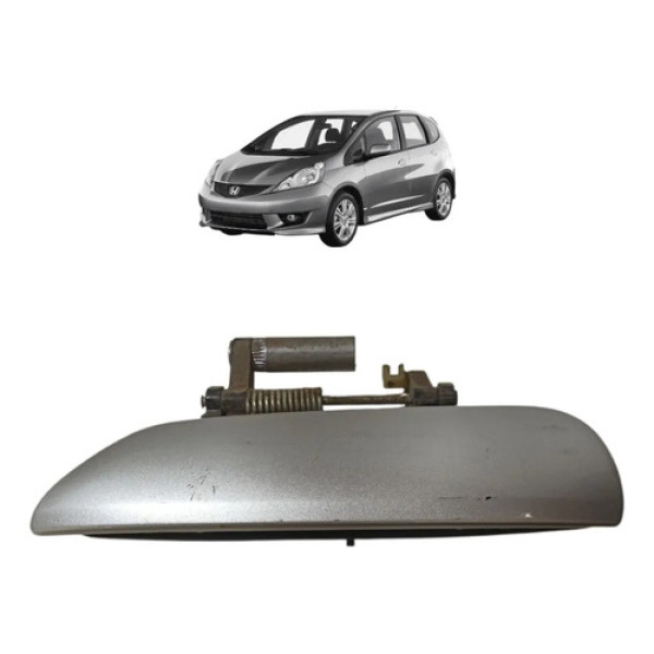 Maçaneta Externa Traseir Esquerd Honda Fit 2009/2014 Prata Traseira