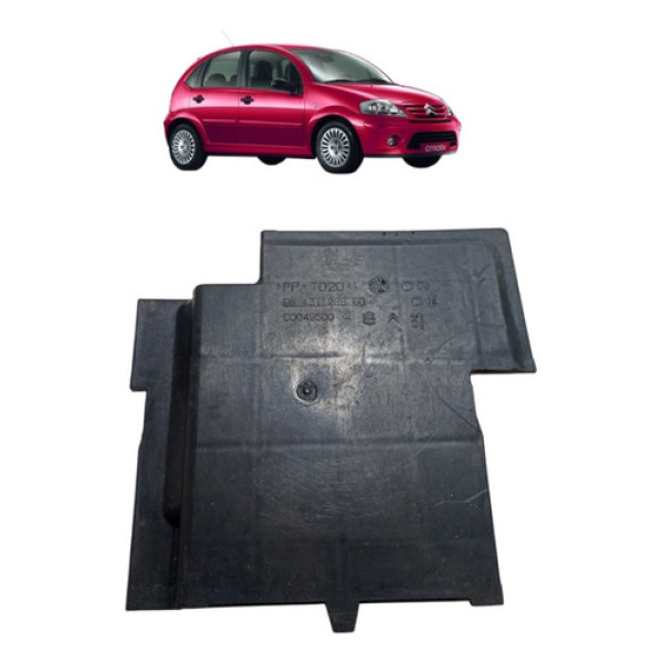 Moldura Caixa Acabamento Bateria Citroen C3 2003 A 2012 Preto