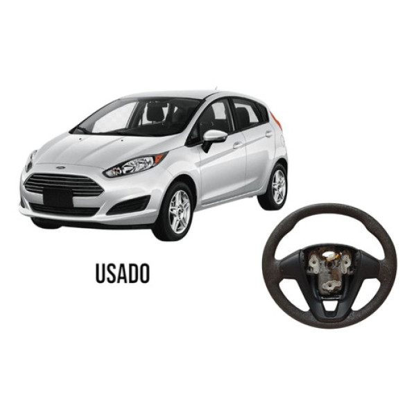 Volante De Direção Comando Ford New Fiesta 15/16 Original Mx