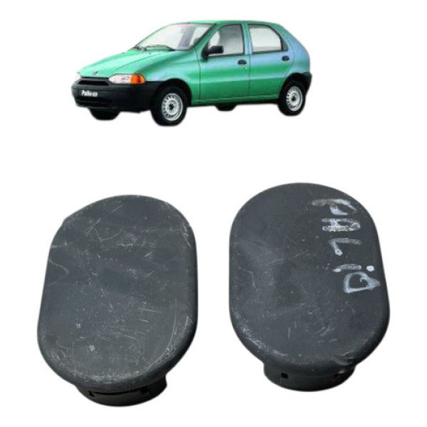 Moldura Tampão Coluna Interna Fiat Palio 1996/ 100150001 Par Cinza
