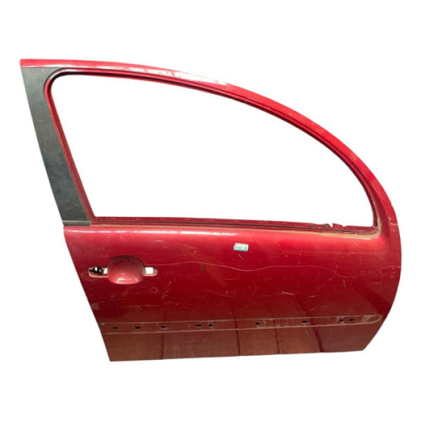 Porta Dianteira Direita C3 02/12 Dianteira Direito Vermelho