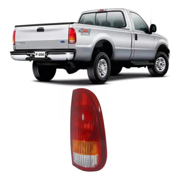 Lanterna Traseira F250 1999/2010 Direito Direito Vermelho