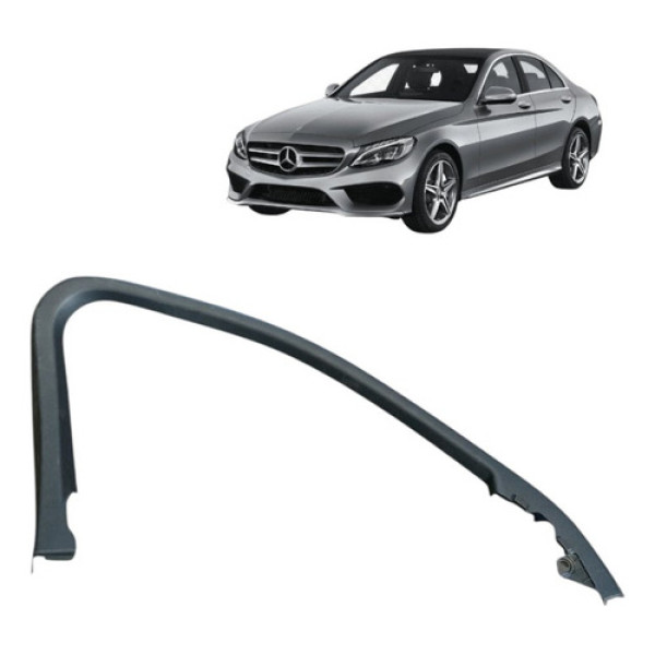 Moldura Interna Porta Diant Esquerda Mercedes C180 2016 Preto