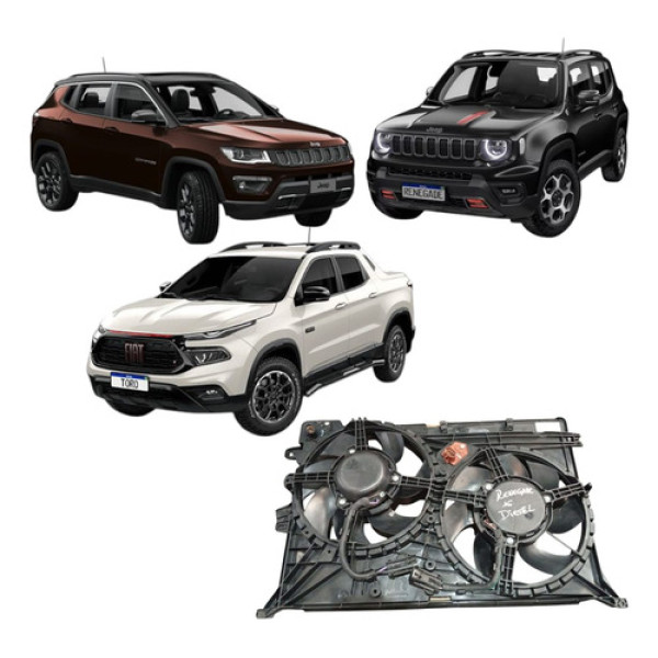 Eletroventilador Completo Toro Renegade 2.0 Diesel 2016/ Kit