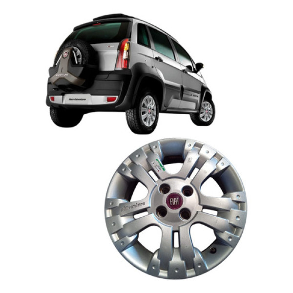Roda Aro 15r Fiat Strada Idea Adventure Prata 100179634 N3 Prateado