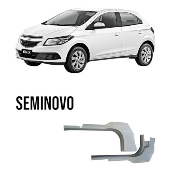 Soleira Dianteira Chevrolet Onix 2013/2019 Original (par) Cinza