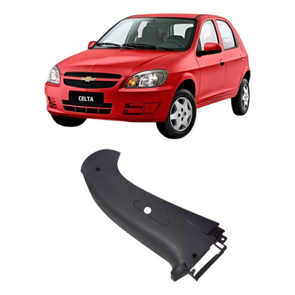 Acabamento Coluna Central Esquerd Chevrolet Celta 2001/2006 - Grafite