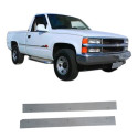 Soleira Porta Diant Silverado 1997/2001 Par Cinza