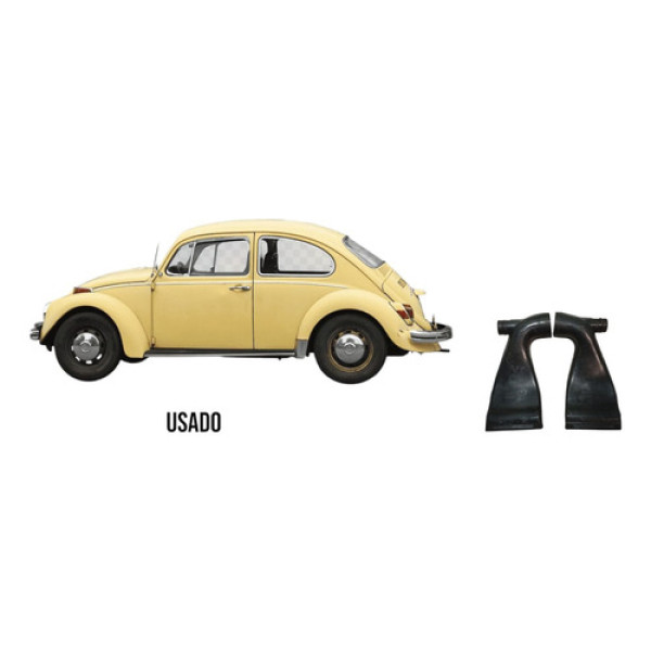 Par Duto Dianteiro Ar Volkswagen Fusca Orig 1974/1996 Preto