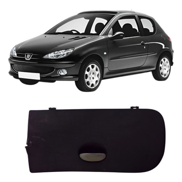 Tampa Porta Luva Preto 1949zr Peugeot 206 2003 A 2007