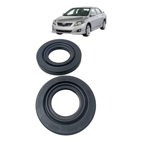 Tampa Vedação Farol Alto Baixo Corolla 09/14 9922681017 Par Preto