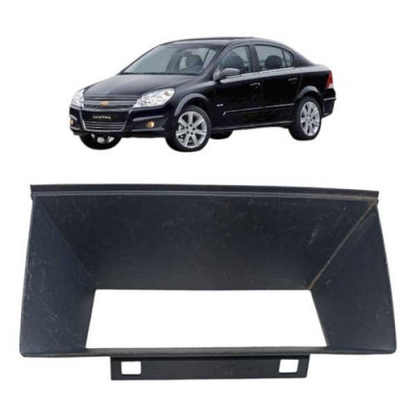 Moldura Computador Bordo Relógio Painel Vectra 2007 A 2011 Preto