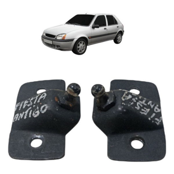 Suporte Amortecedor Tampa Traseira Inferior Fiesta 96/00 Par