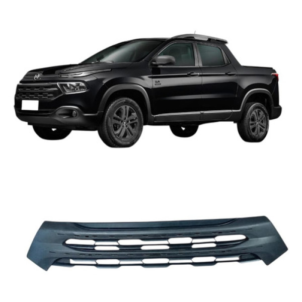 Grade Dianteira Radiador Fiat Toro 2016/ 100221769 Preto Fosco