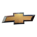 Emblema Chevrolet Dianteiro Grade Frontal 17/21 S10 Amarelo/cromado