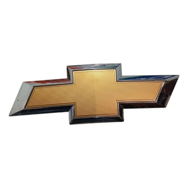 Emblema Chevrolet Dianteiro Grade Frontal 17/21 S10 Amarelo/cromado