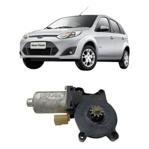 Motor Maquina Vidro Diant Esquerd Fiesta 2003/2012 Bosch