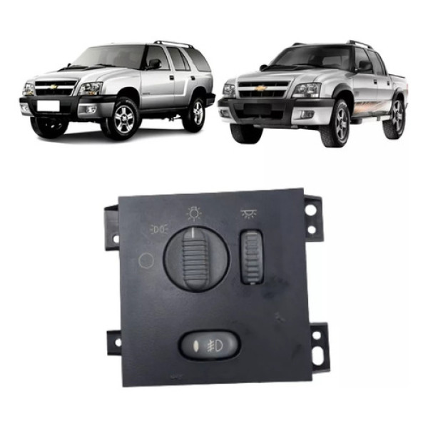 Botão Farol S10 Com Auxiliar Original 93285630 01/11